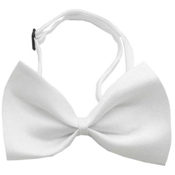 Unconditional Love Plain White Bow Tie UN751552